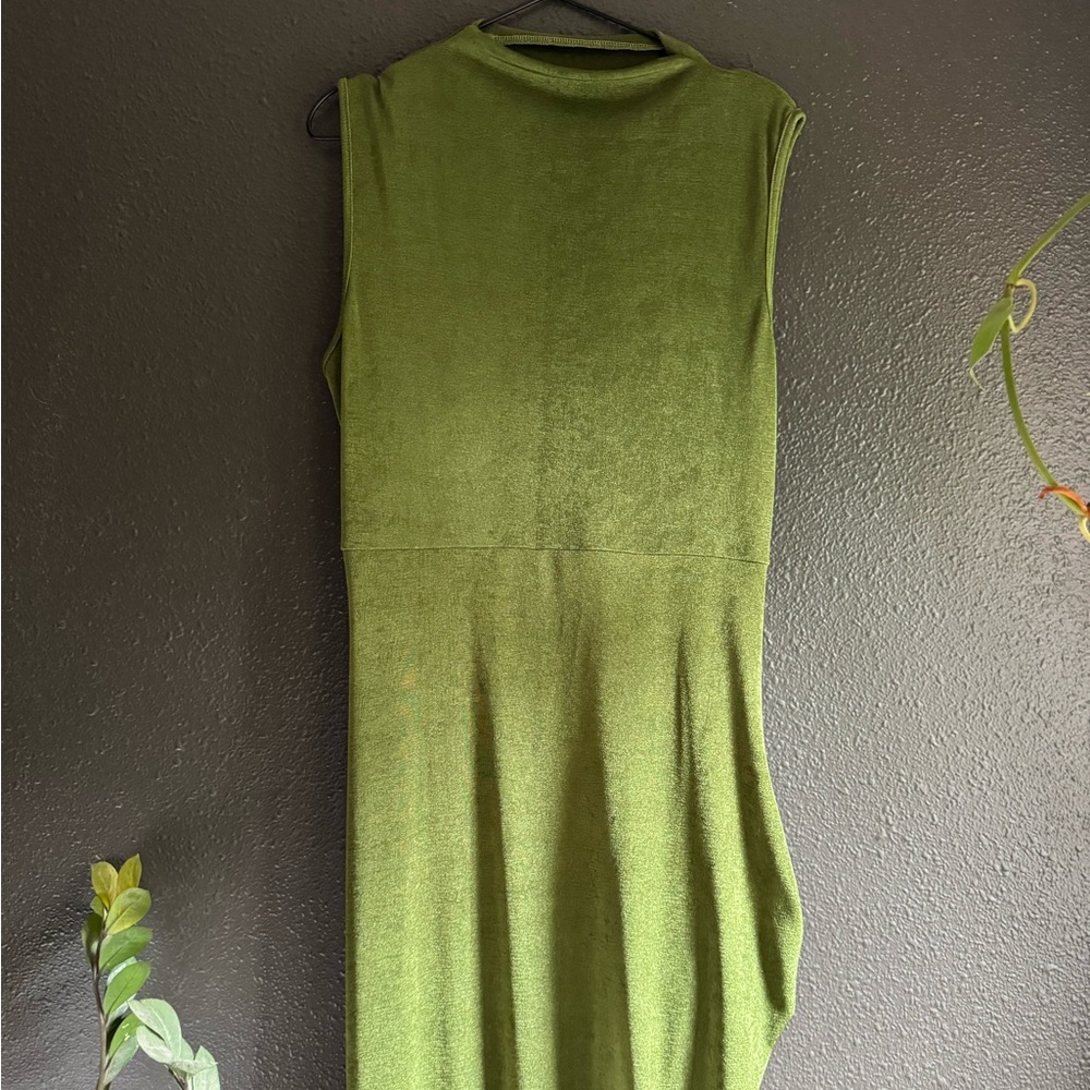 Olive green dress